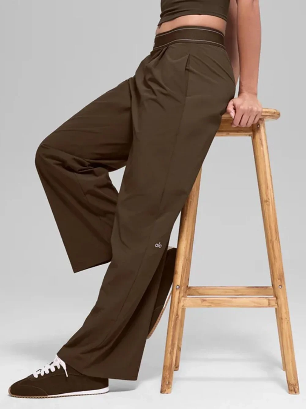 NWT👜ALO Yoga Suit Up Pants Coffee Brown（Regular 30“inch）Office/Casual/Travel 😜